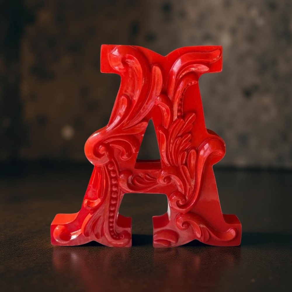 ~BUNDLE ONLY~7 1/2” Red Decorative Letter A Wall Hanging